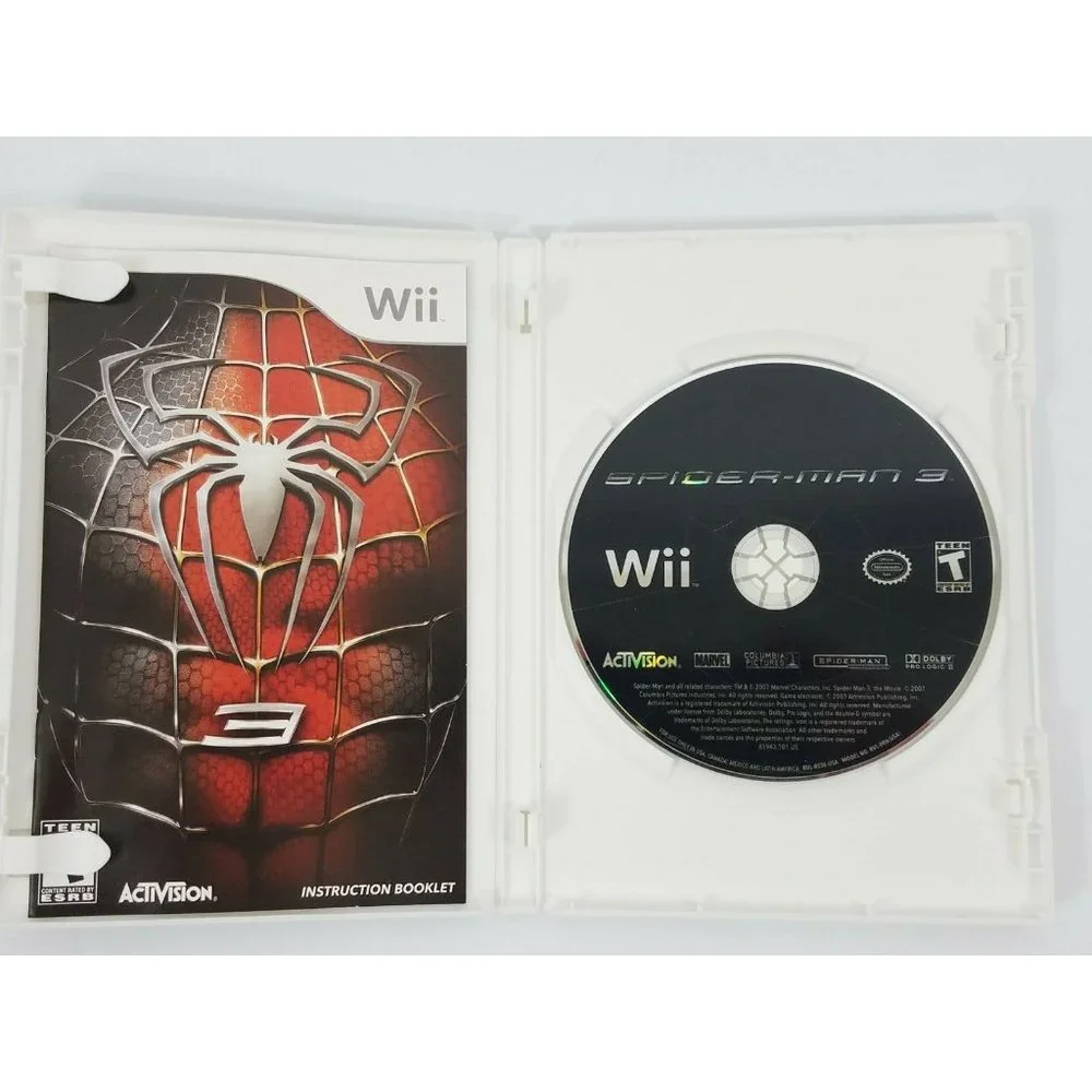 Spider-Man 3 Nintendo Wii Game Complete With Manual Tested